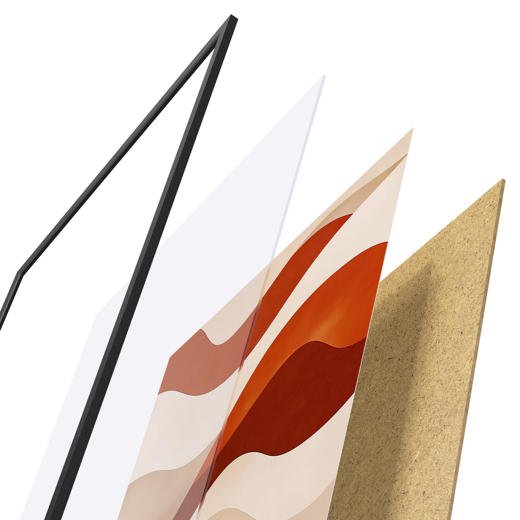 Poster Abstracte lijnen f50041
