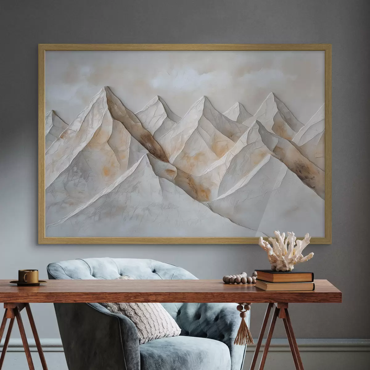 Poster Bergtoppen f50046