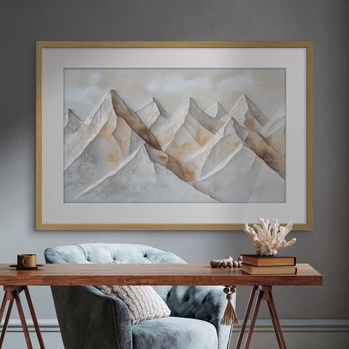 Poster Bergtoppen f50046