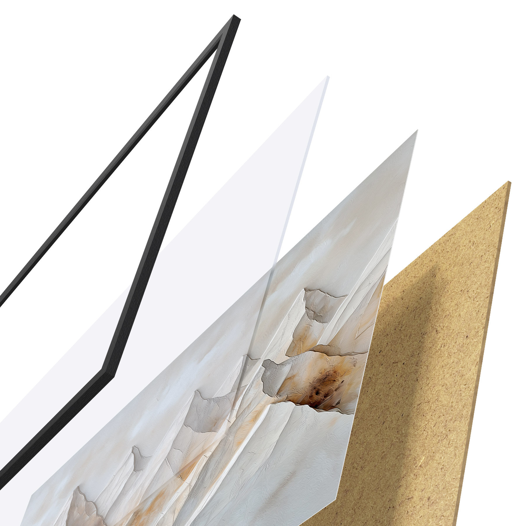 Poster Bergtoppen f50046