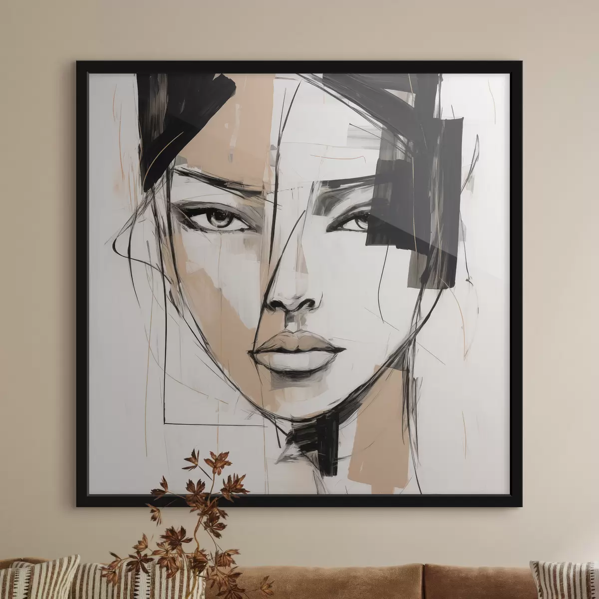 Poster Abstract portret f50049