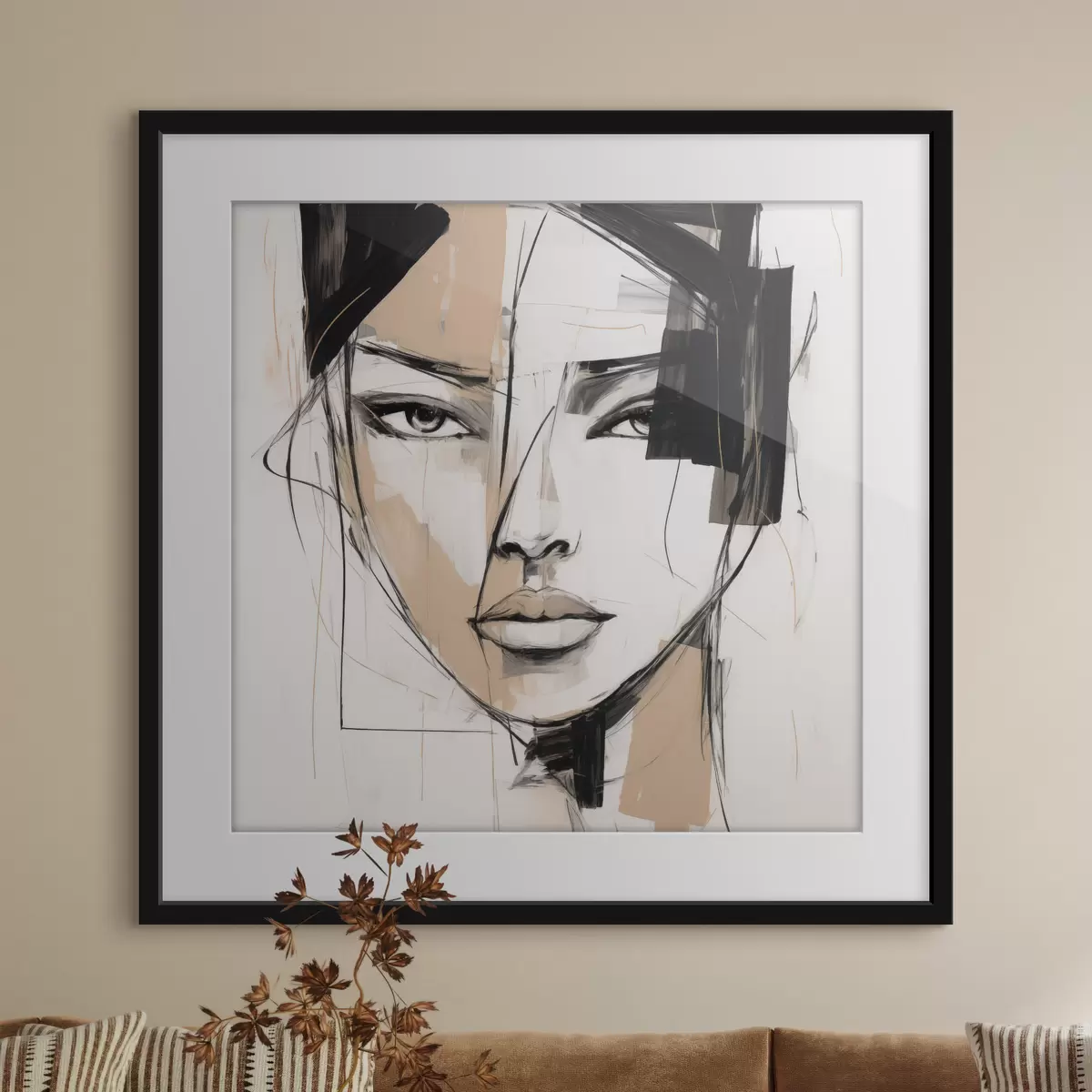 Poster Abstract portret f50049