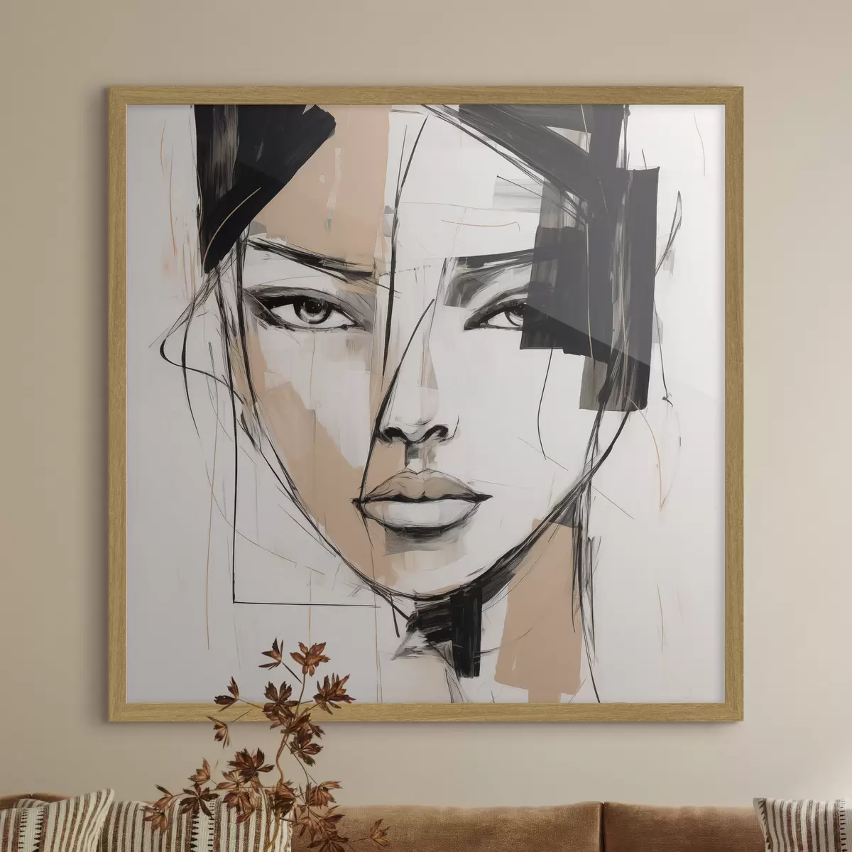 Poster Abstract portret f50049
