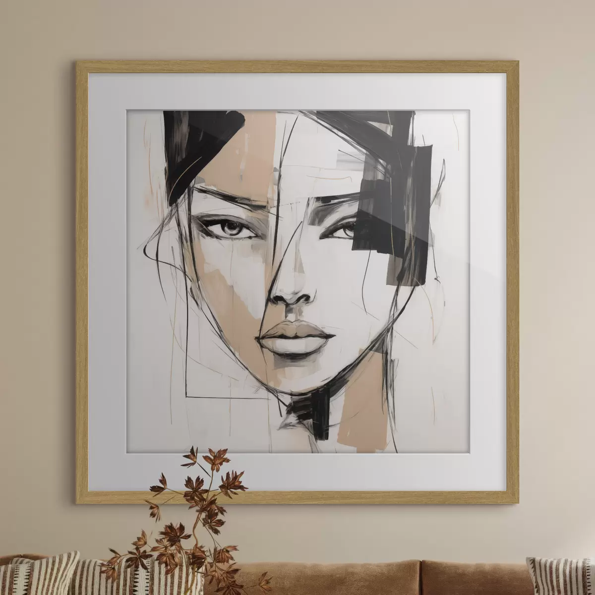 Poster Abstract portret f50049