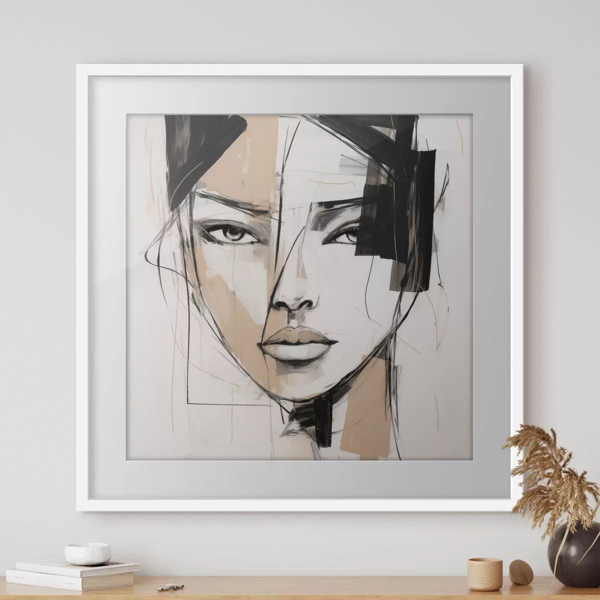 Poster Abstract portret f50049