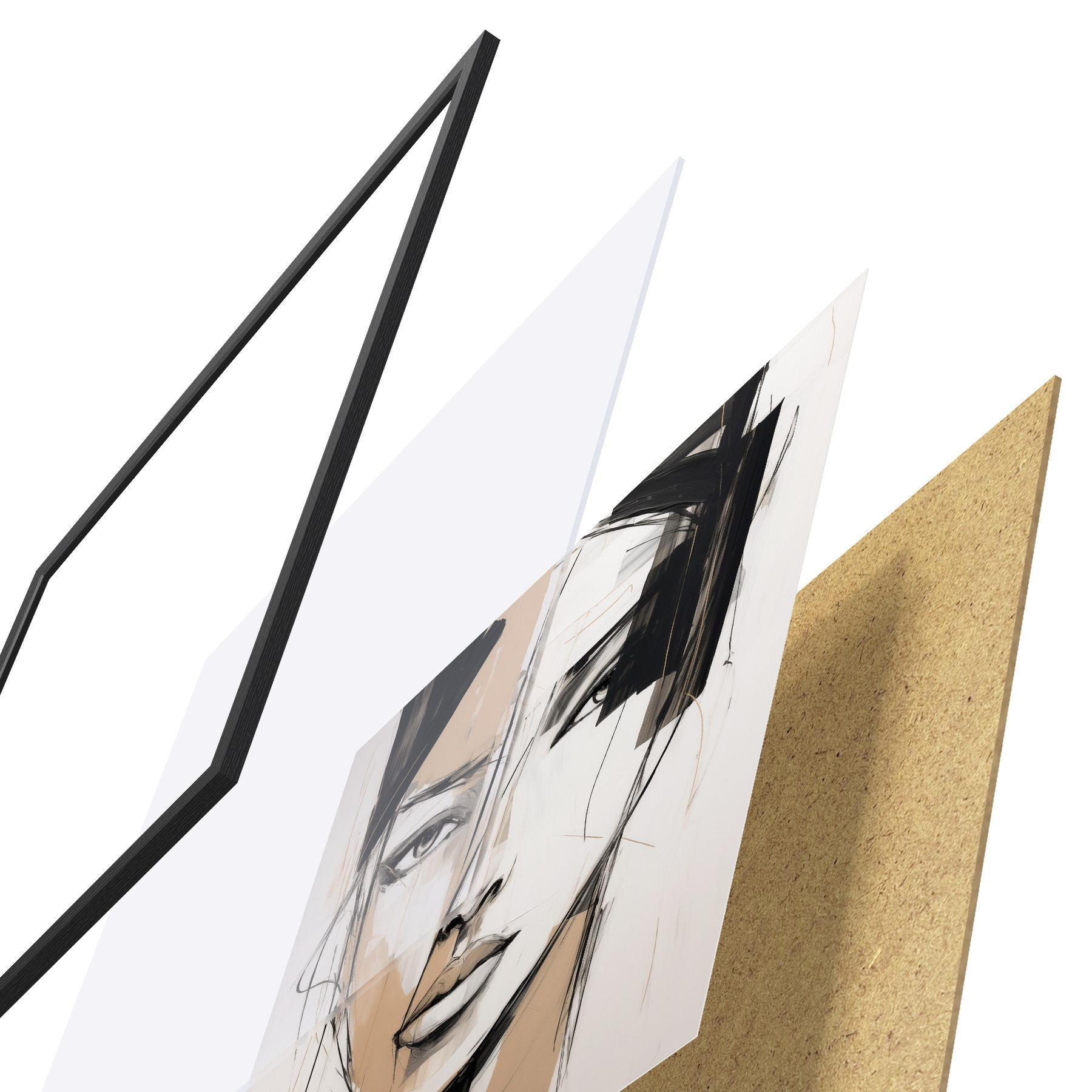 Poster Abstract portret f50049