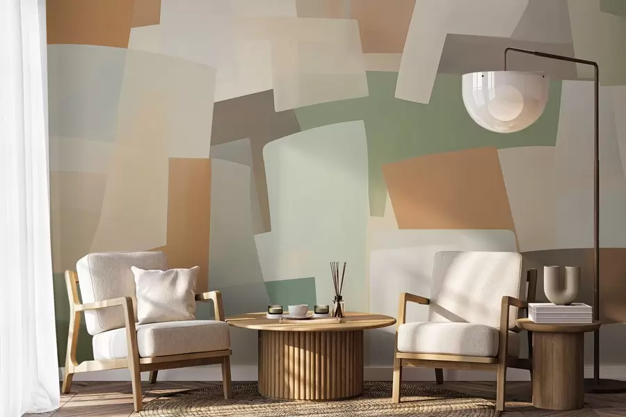 Fotobehang Geometrische abstractie w05783