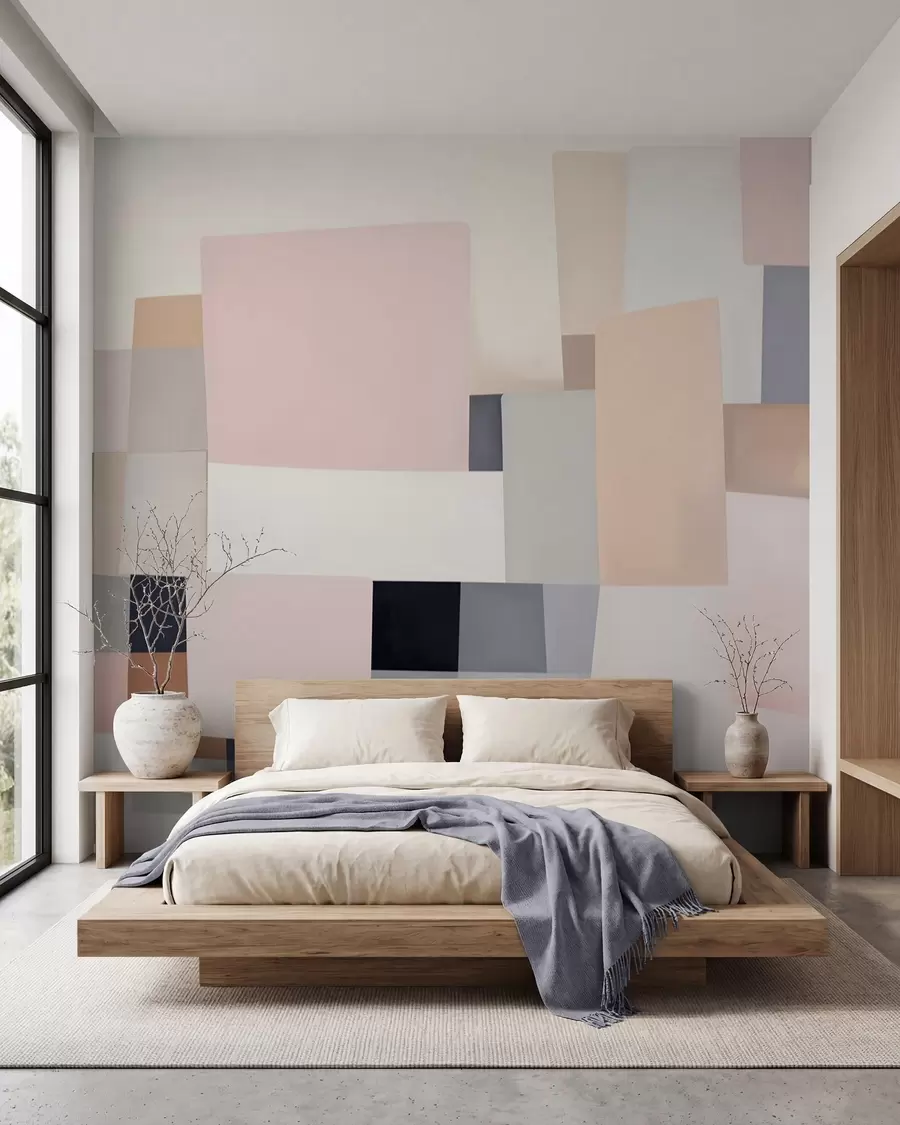 Fotobehang Geometrie in pastel w05785
