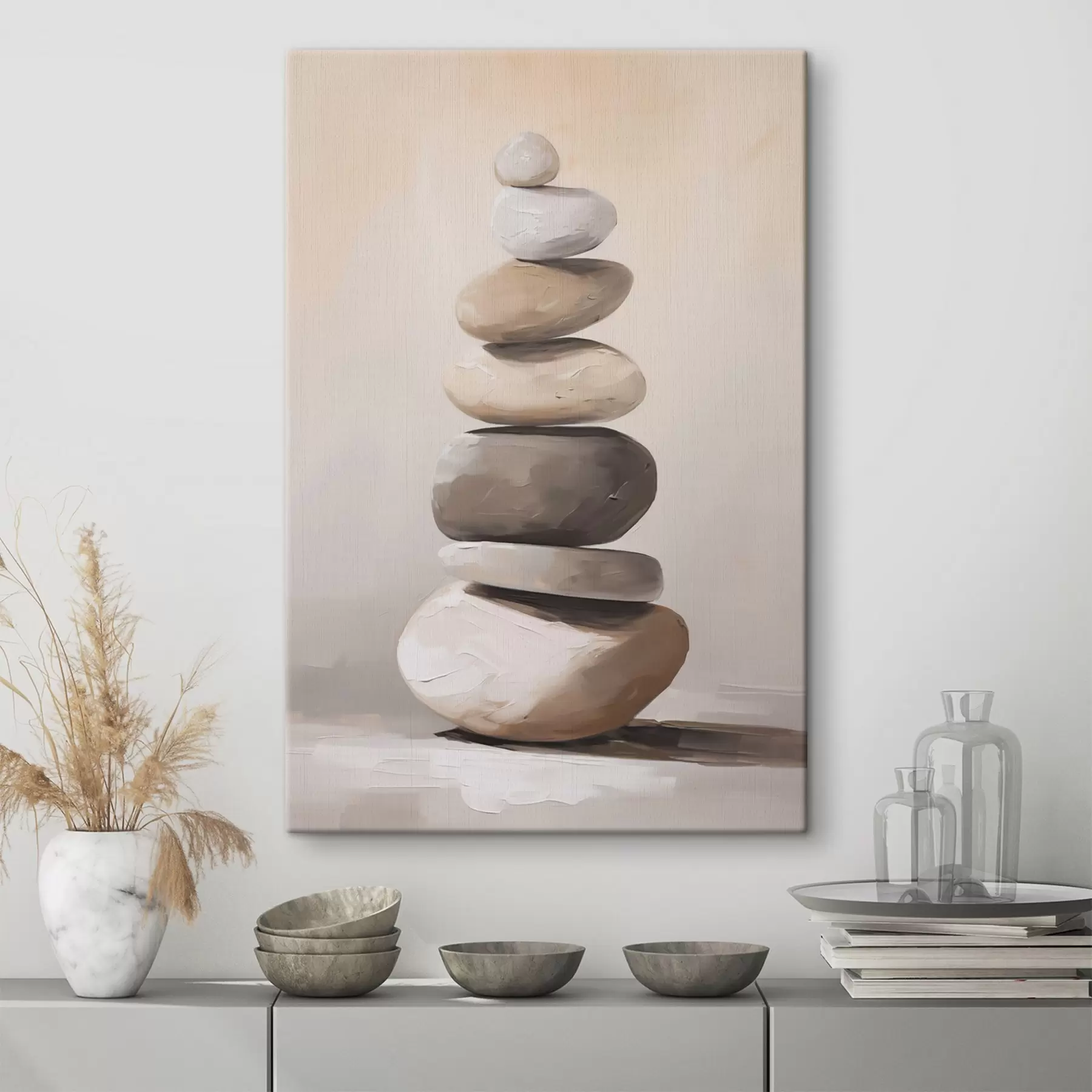  Schilderijen Stenen, schilderijimitatie s50060