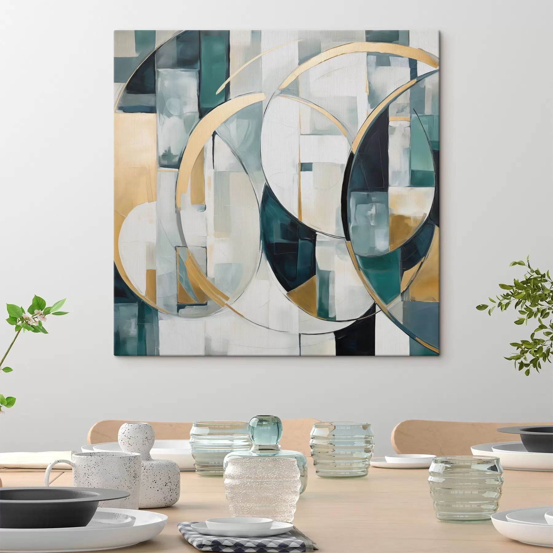  Schilderijen Chaotische abstractie, imitatie van de schilderkunst s50073