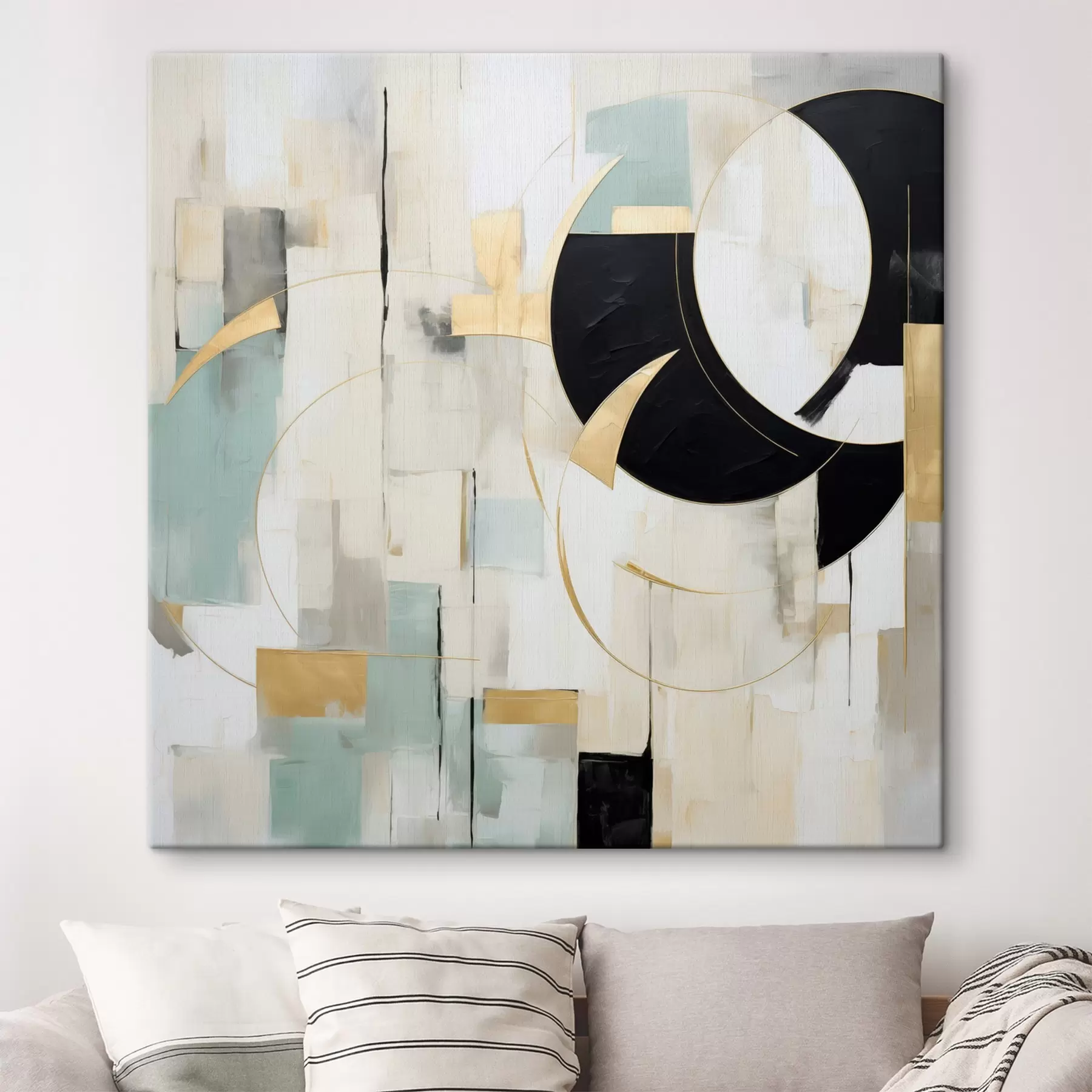  Schilderijen Geometrische abstractie, imitatie van de schilderkunst s50074
