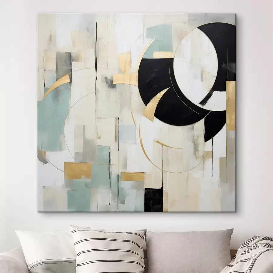  Schilderijen Geometrische abstractie, imitatie van de schilderkunst s50074