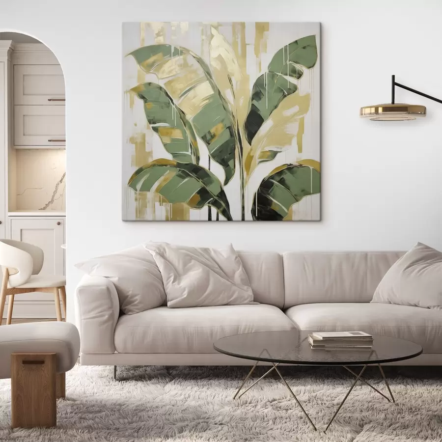  Schilderijen Bladeren, schilderijimitatie s50077