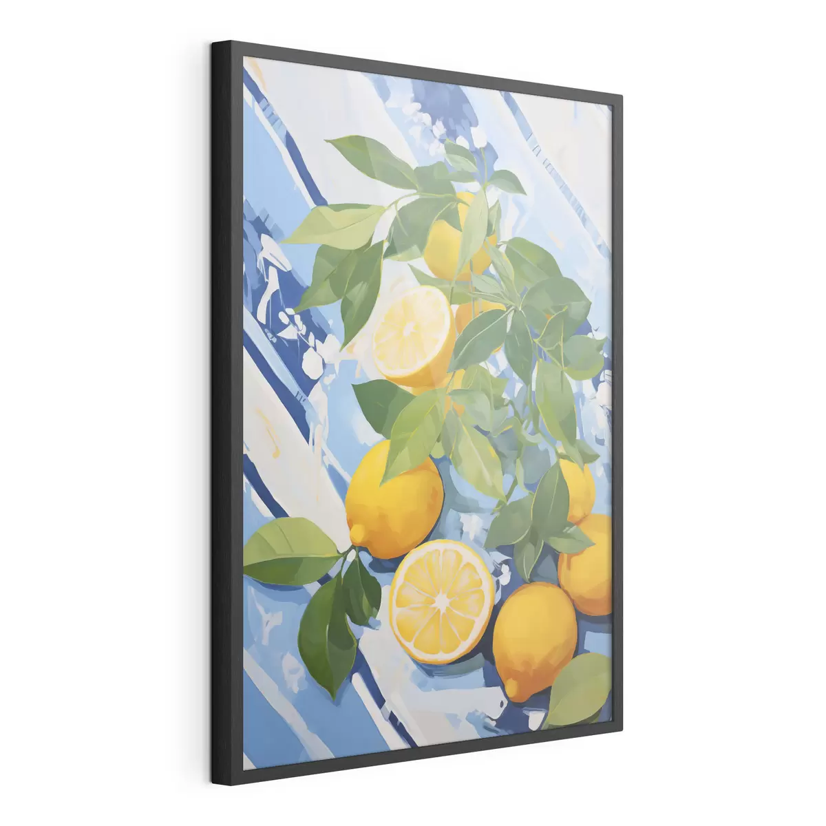 Poster Citroenen, schilderij in imitatie f50066