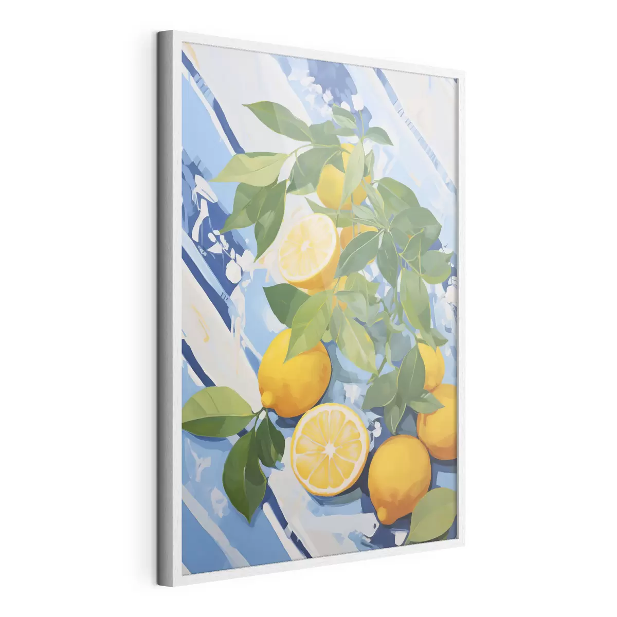 Poster Citroenen, schilderij in imitatie f50066