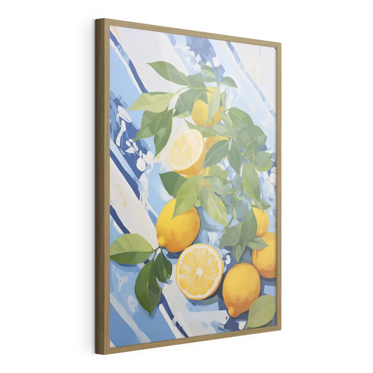 Poster Citroenen, schilderij in imitatie f50066