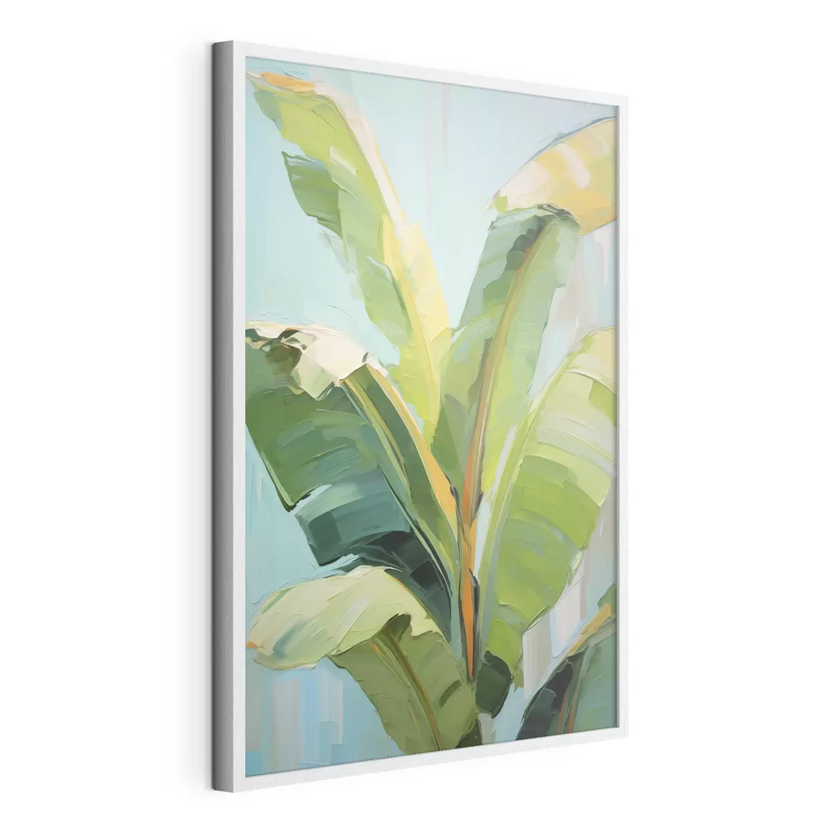 Poster Bananenpalmbladeren, imitatie-schilderij f50069