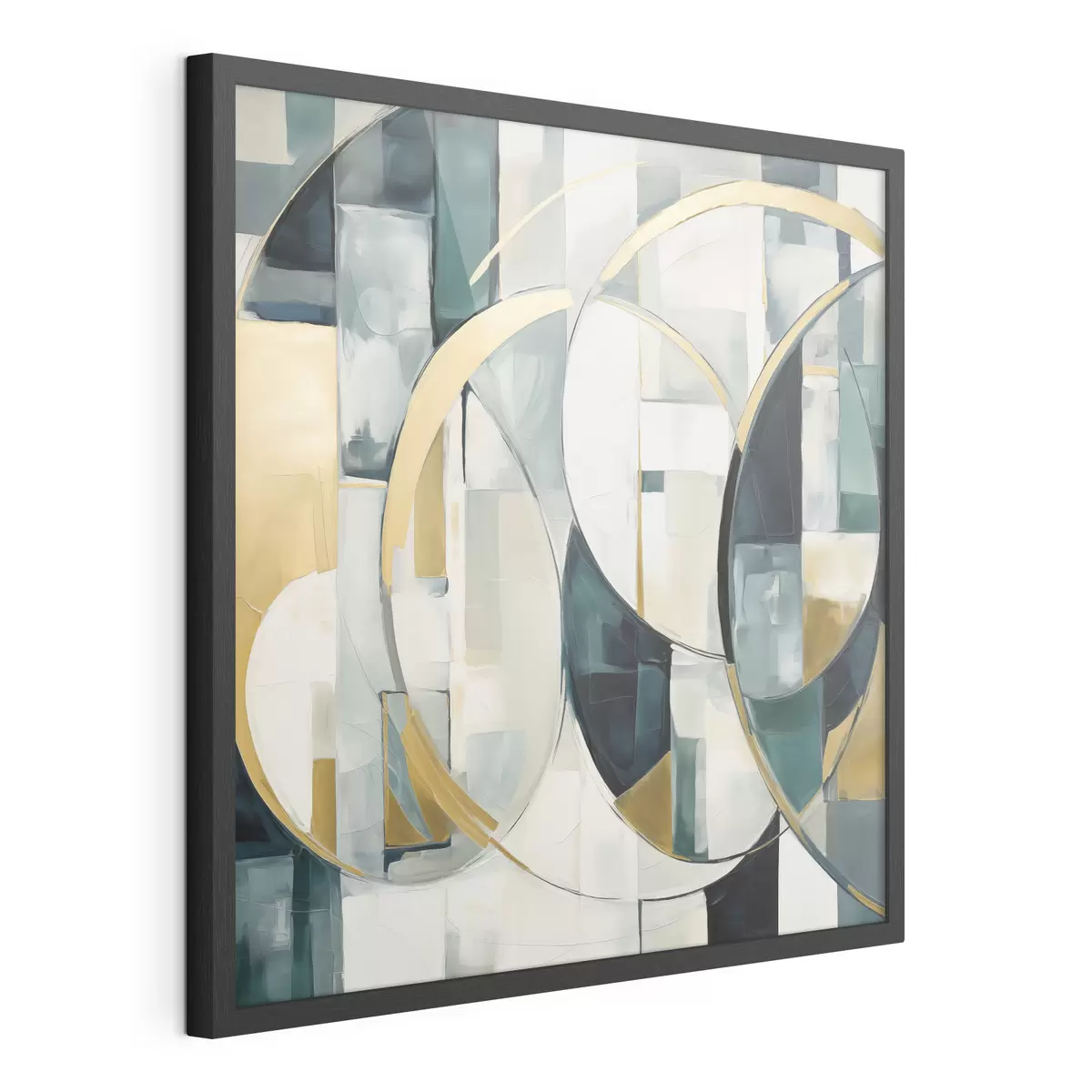 Poster Chaotische abstractie, imitatie van de schilderkunst f50073