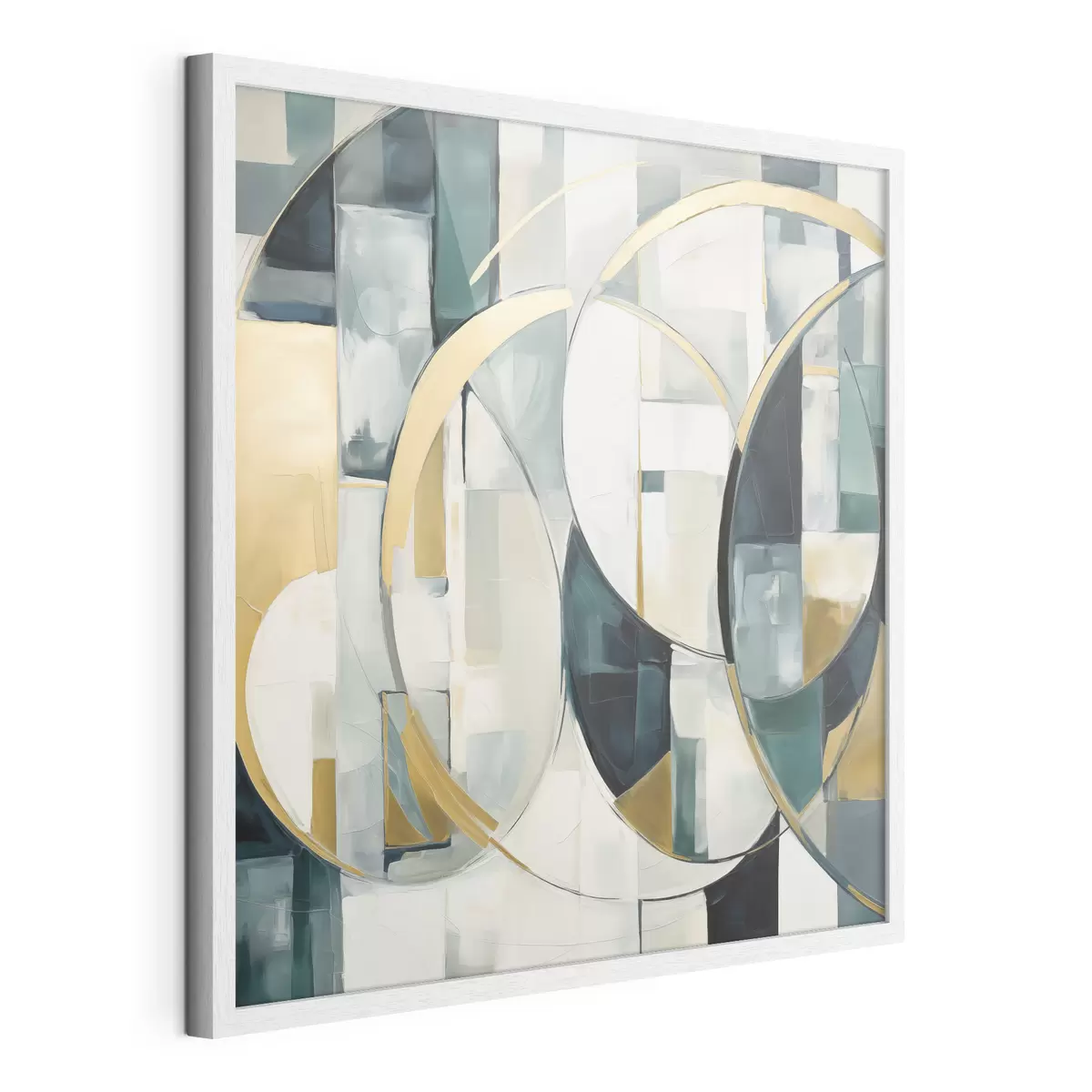 Poster Chaotische abstractie, imitatie van de schilderkunst f50073