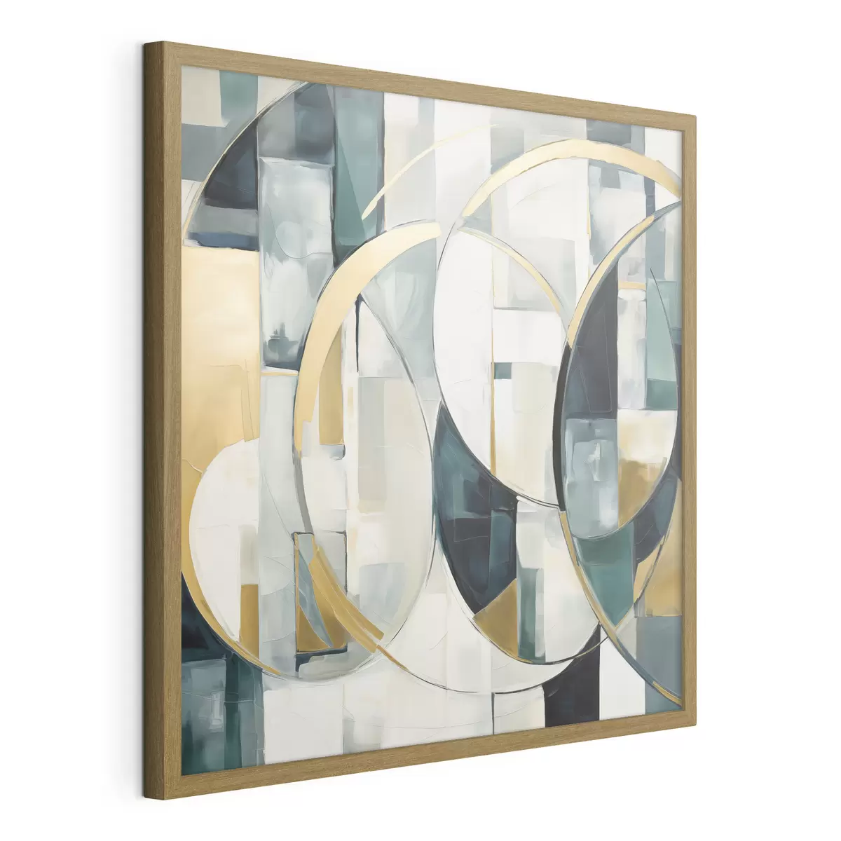 Poster Chaotische abstractie, imitatie van de schilderkunst f50073