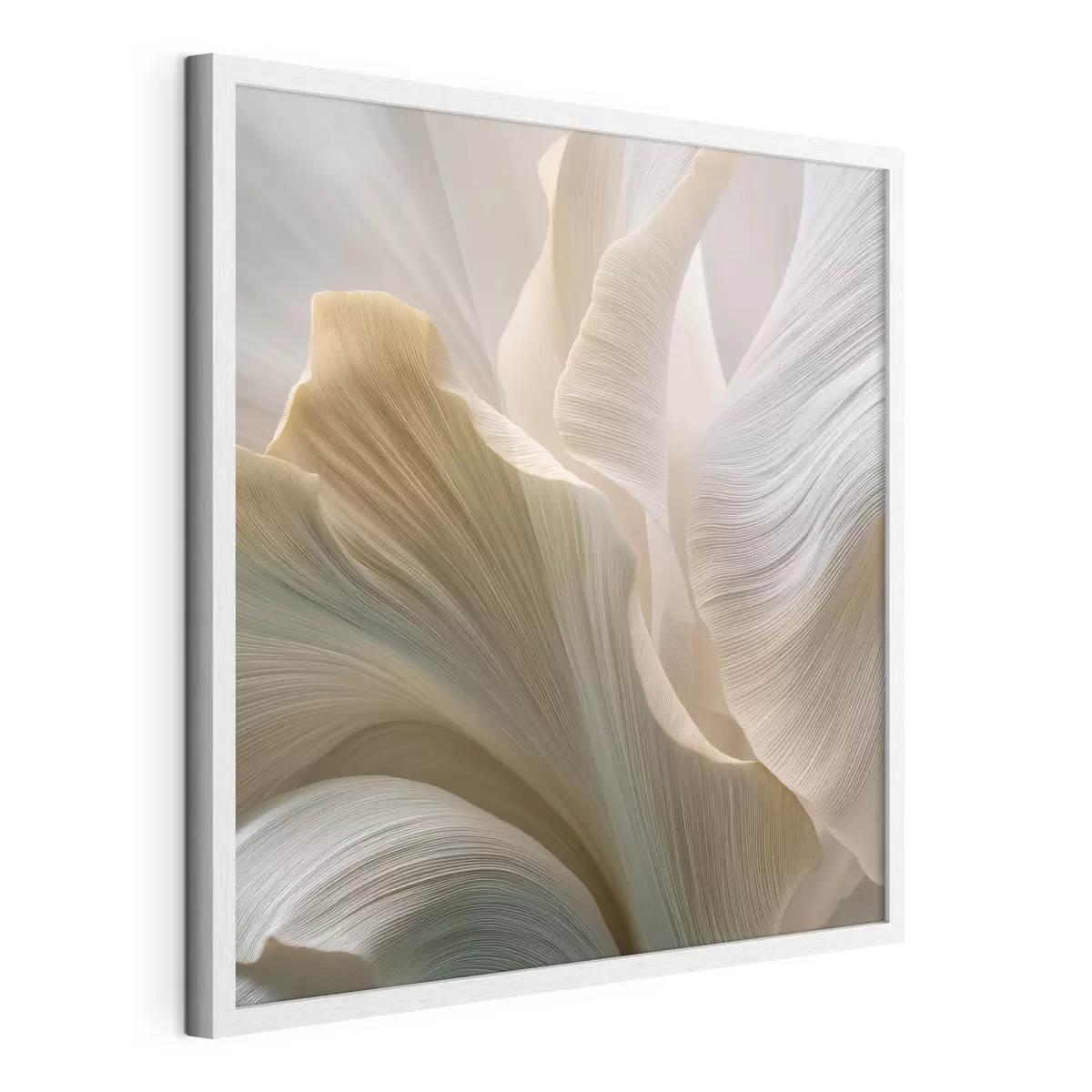 Poster Abstracte bloemblaadjes in zachte tinten f49945