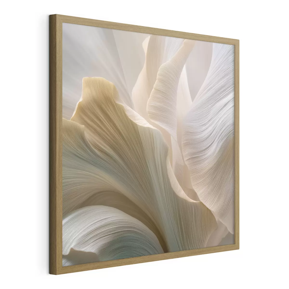 Poster Abstracte bloemblaadjes in zachte tinten f49945