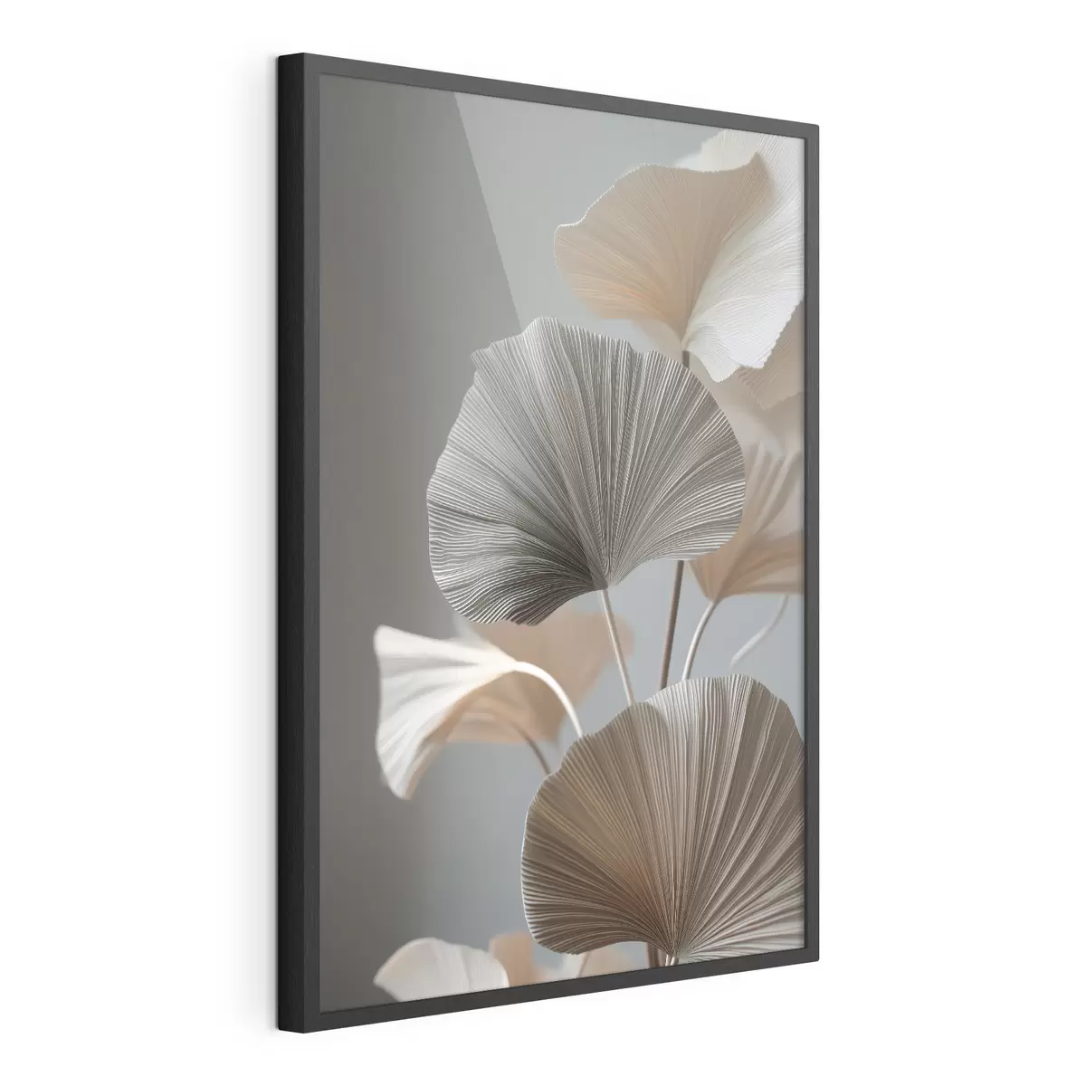 Poster Decoratieve waaiervormige bladeren f49971