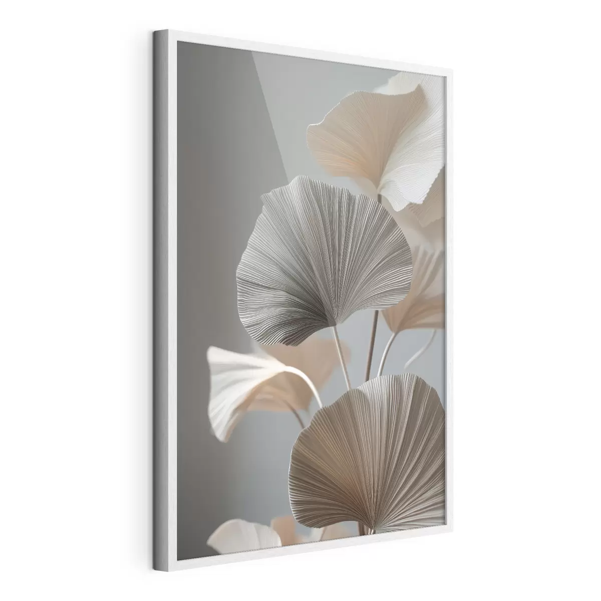 Poster Decoratieve waaiervormige bladeren f49971
