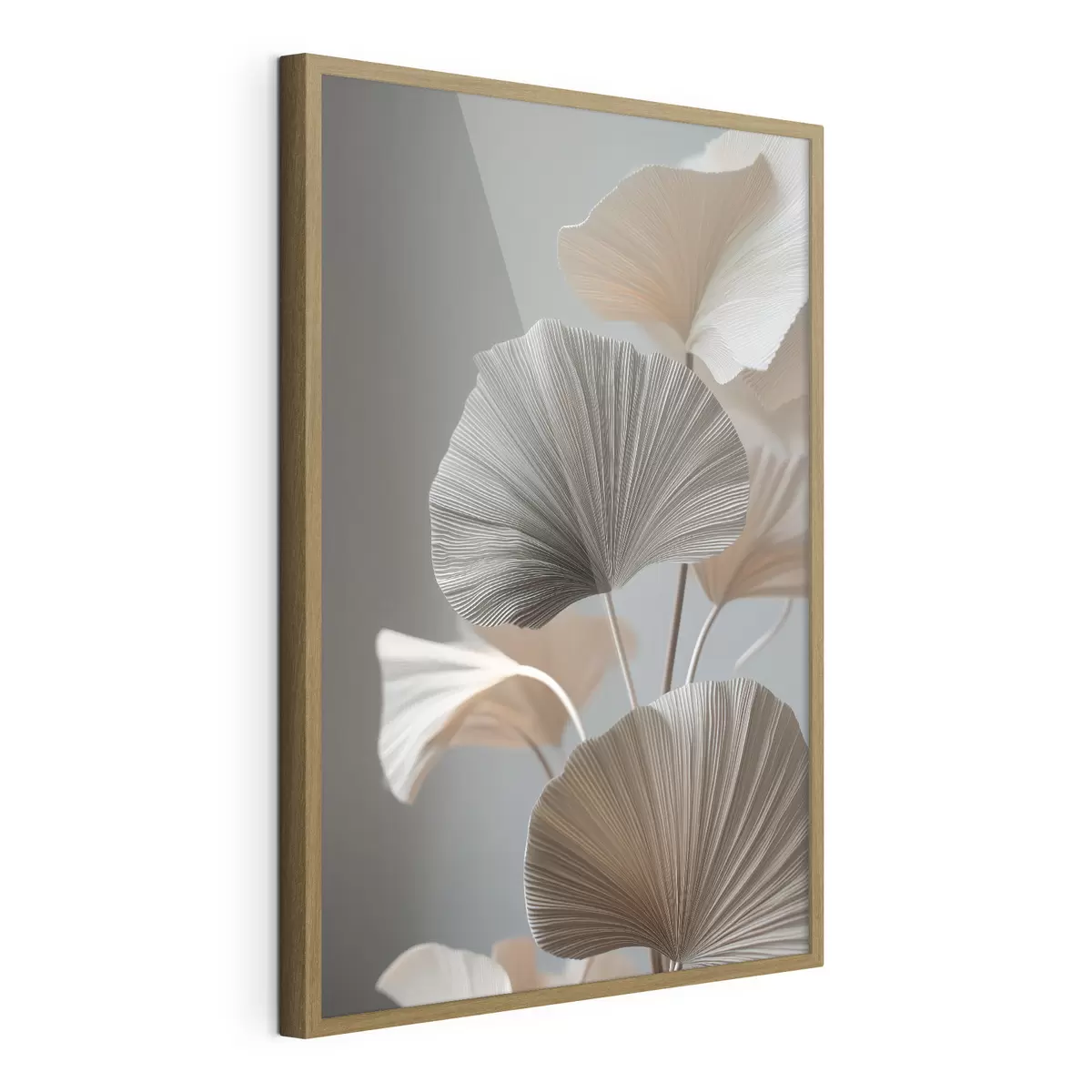 Poster Decoratieve waaiervormige bladeren f49971