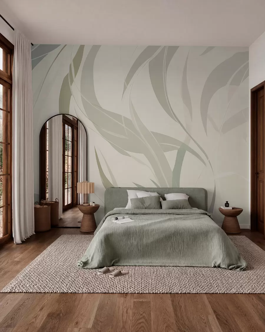 Fotobehang Eucalyptus met puntige bladeren w05799