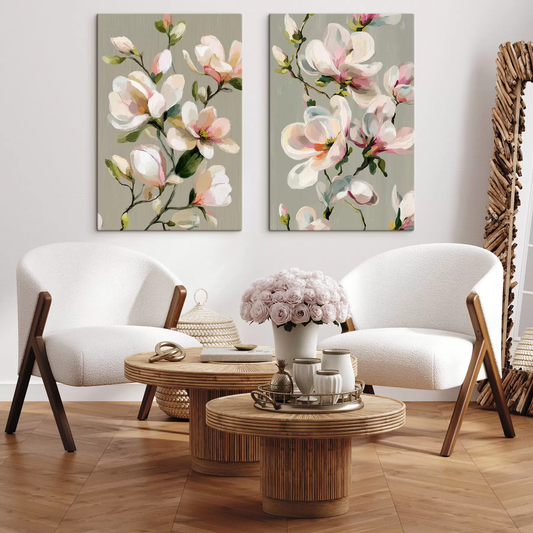  Schilderijen Bloeiende magnolia m30800