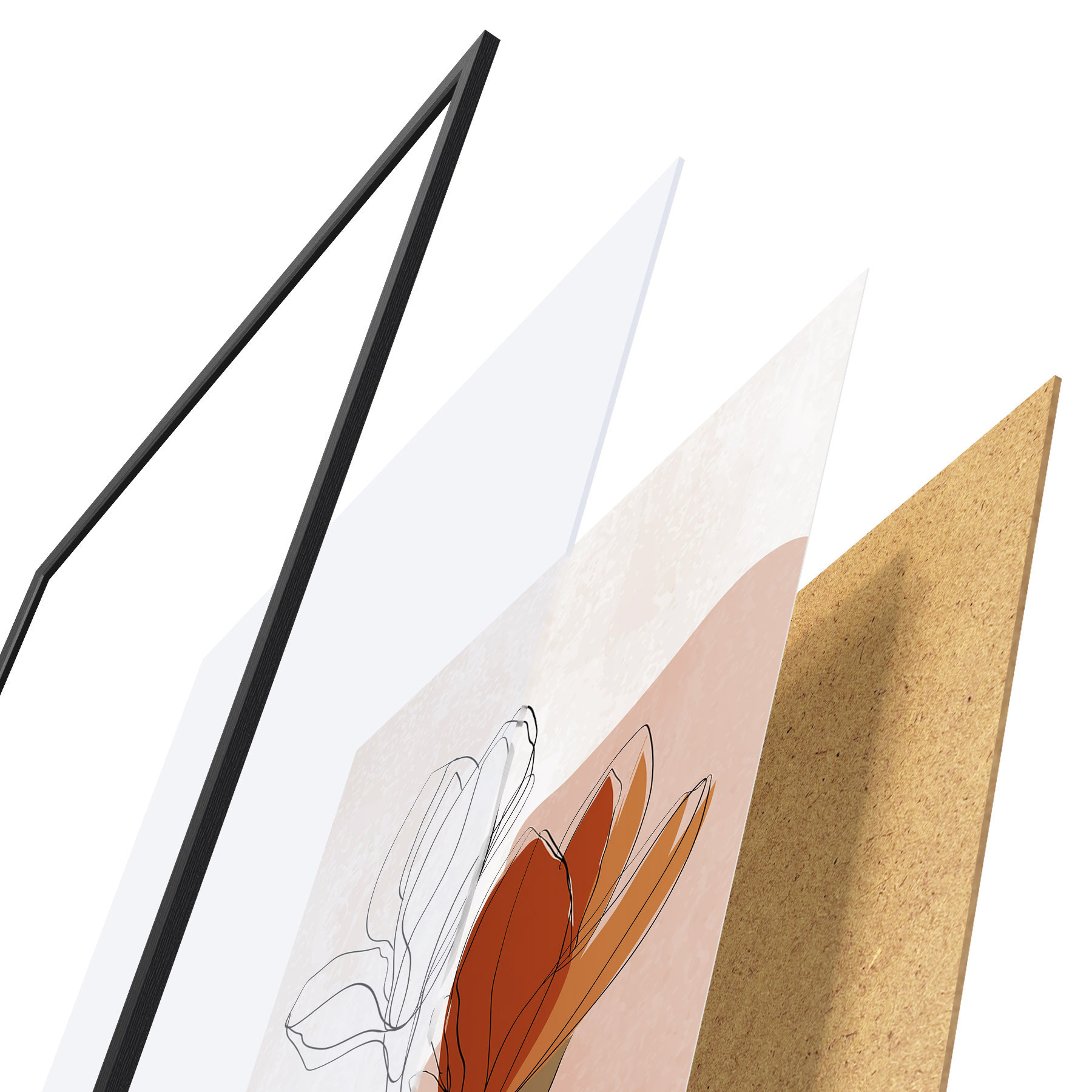 Poster Botanische etude f50110