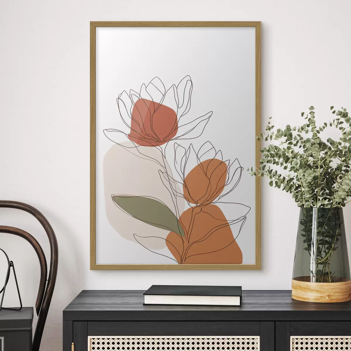 Poster Botanisch mozaïek f50112