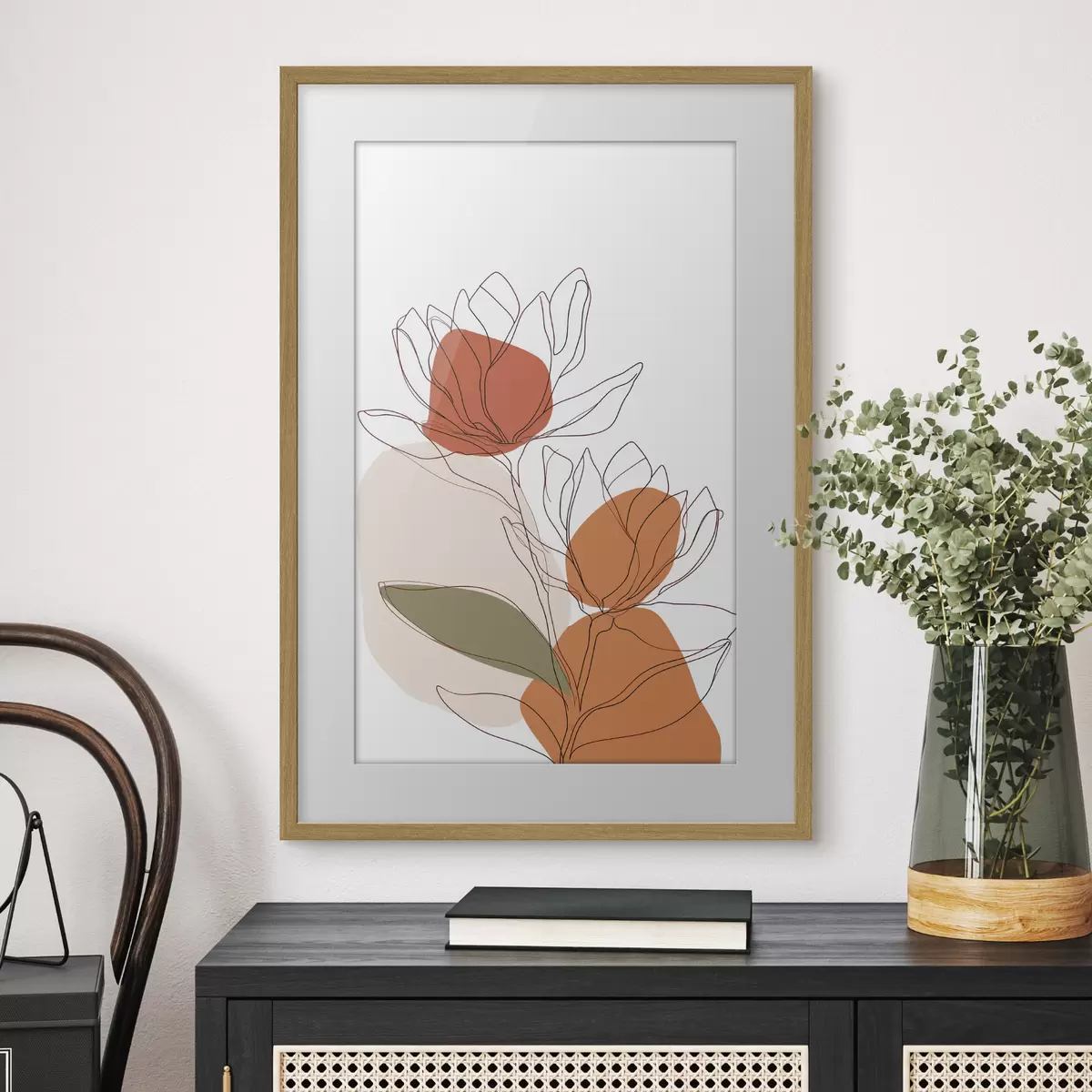 Poster Botanisch mozaïek f50112