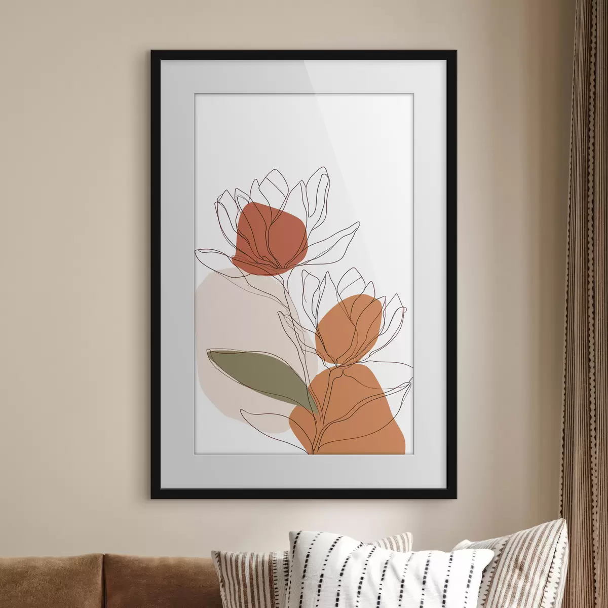 Poster Botanisch mozaïek f50112