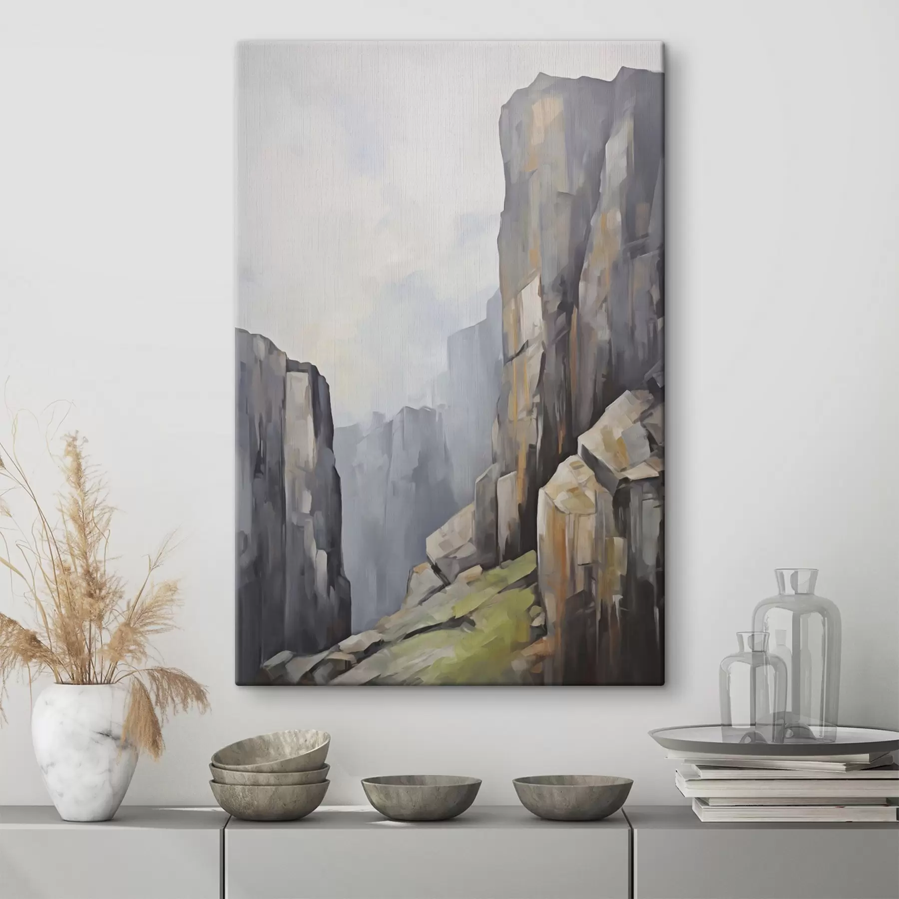 Schilderijen Rotsen, schilderijimitatie s50134