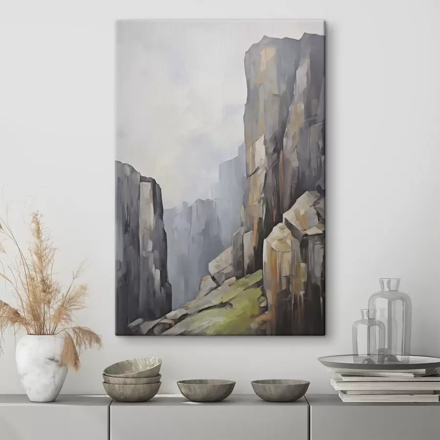  Schilderijen Rotsen, schilderijimitatie s50134
