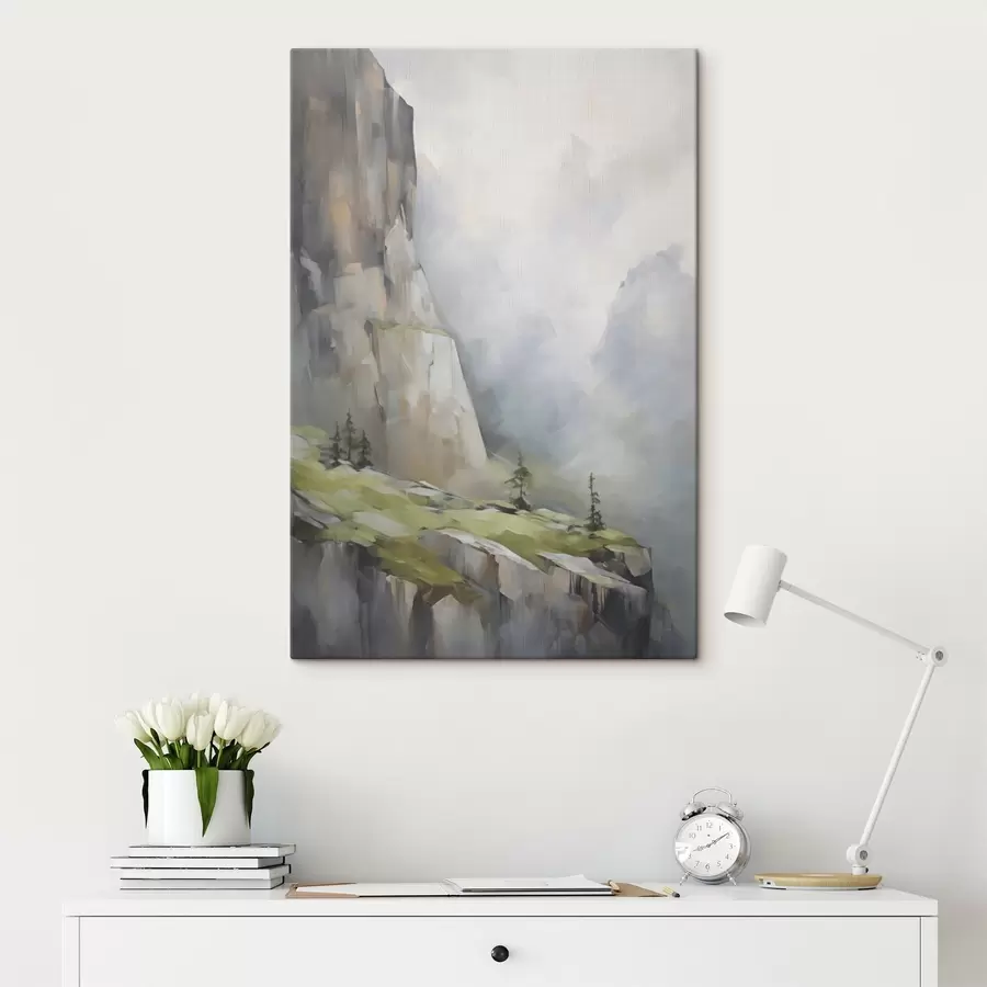  Schilderijen Berglandschap, naar een schilderij s50135