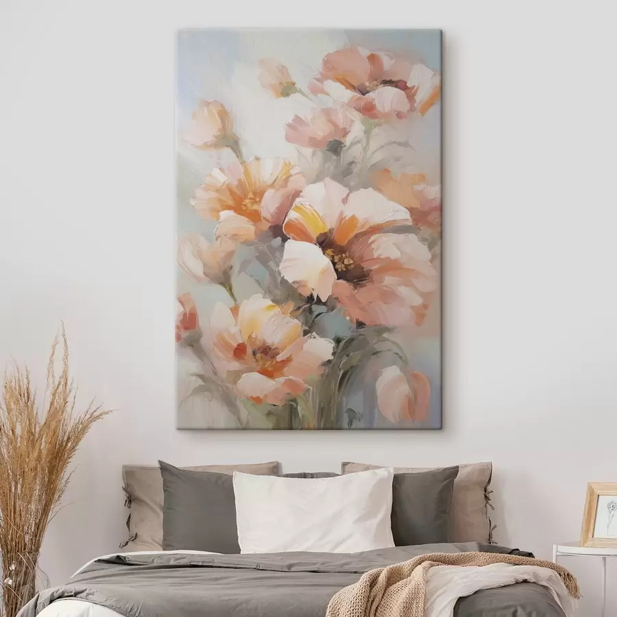  Schilderijen Verfijnde bloemen, schilderijimitatie s50140