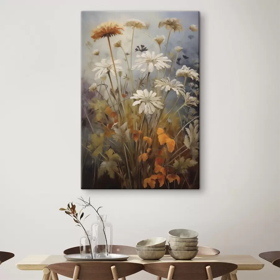  Schilderijen Wilde bloemen en grassen, schilderijimitatie s50145