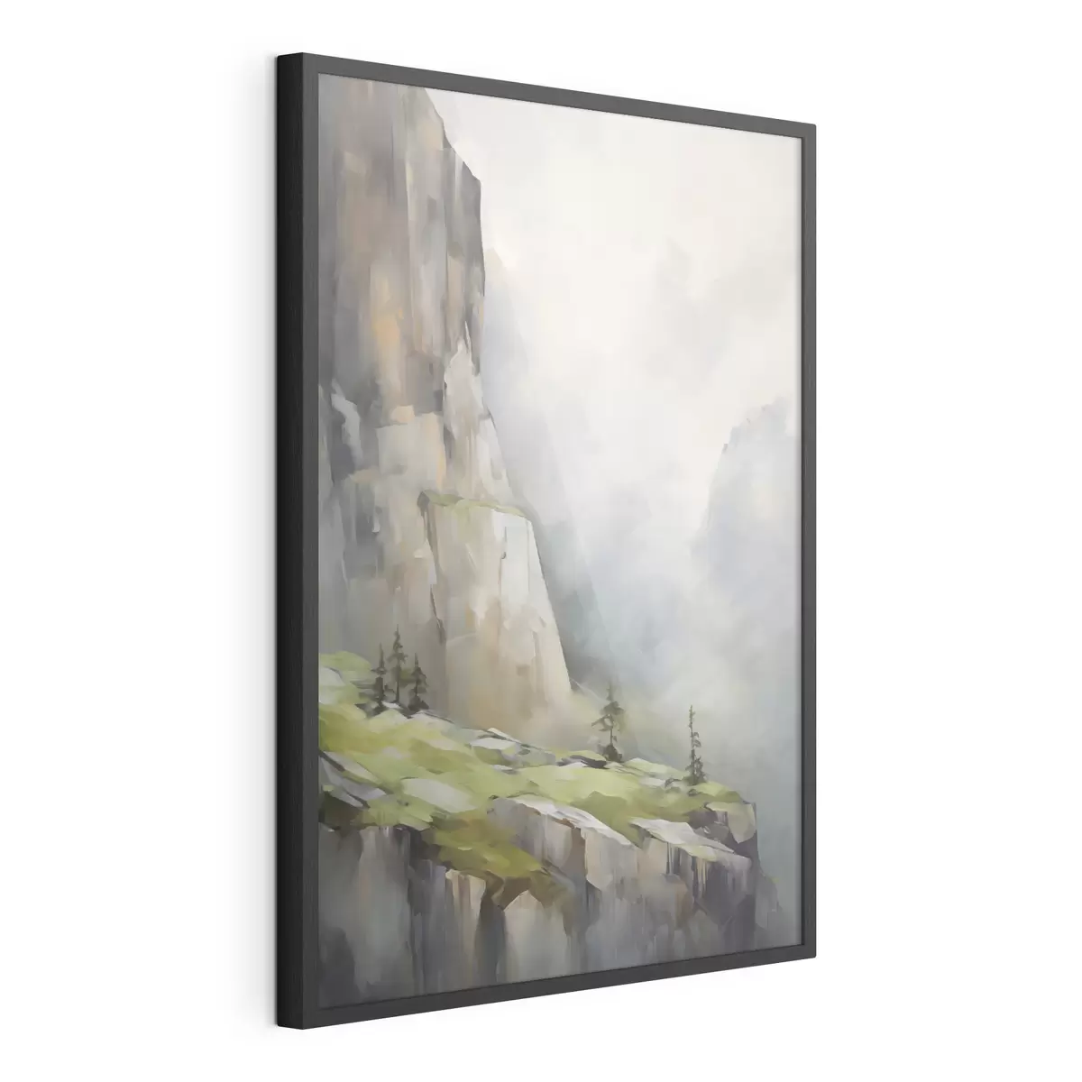 Poster Berglandschap, naar een schilderij f50135