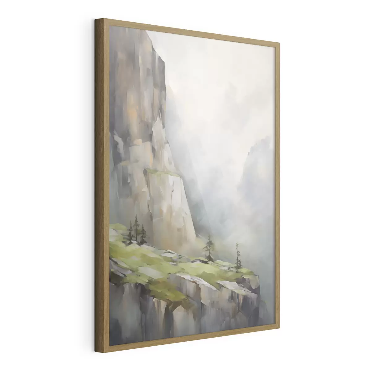 Poster Berglandschap, naar een schilderij f50135