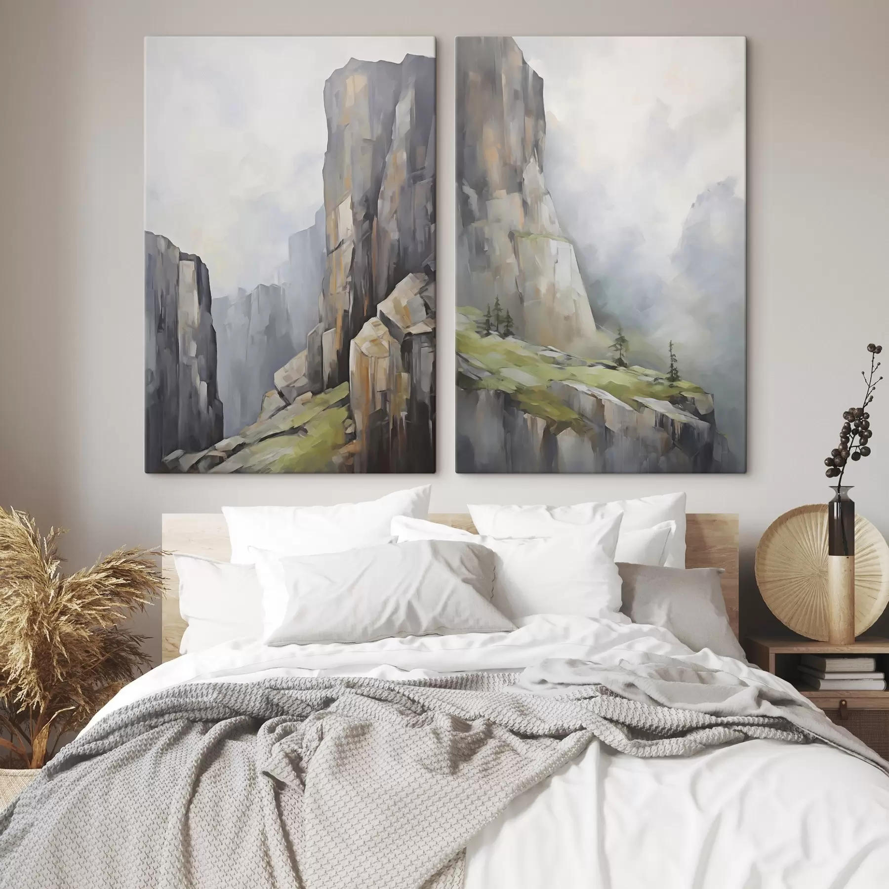  Schilderijen Berglandschap, naar een schilderij m30803