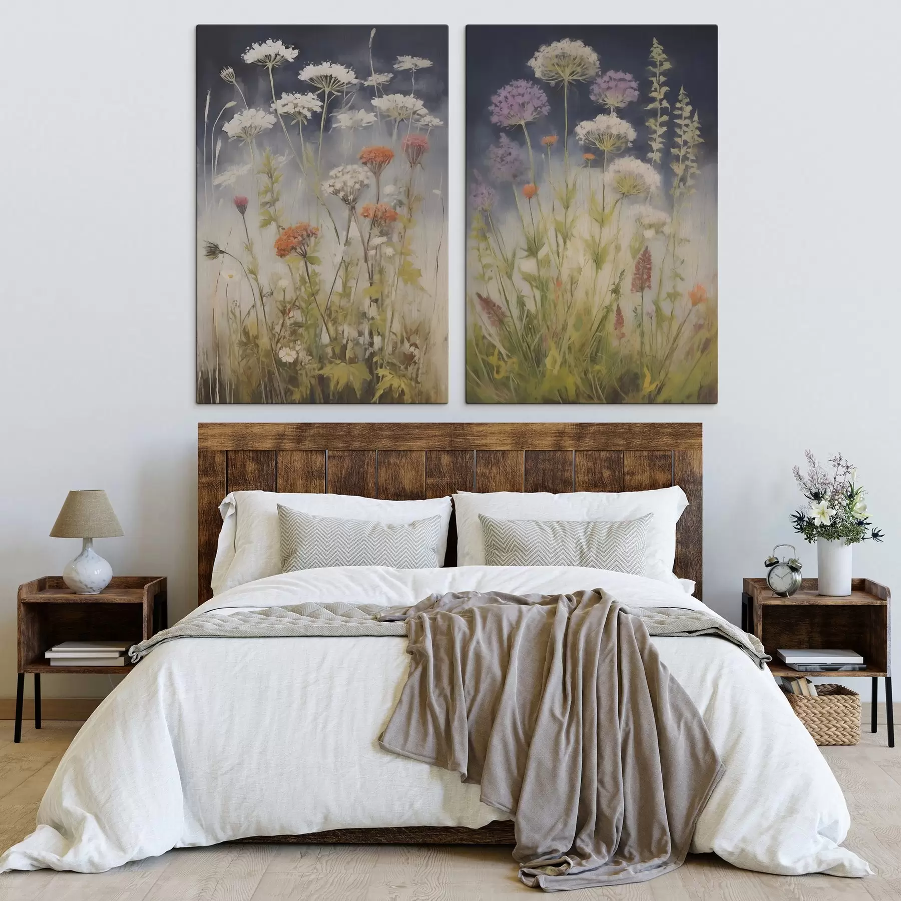  Schilderijen Weidegrassen, schilderijimitatie m30807