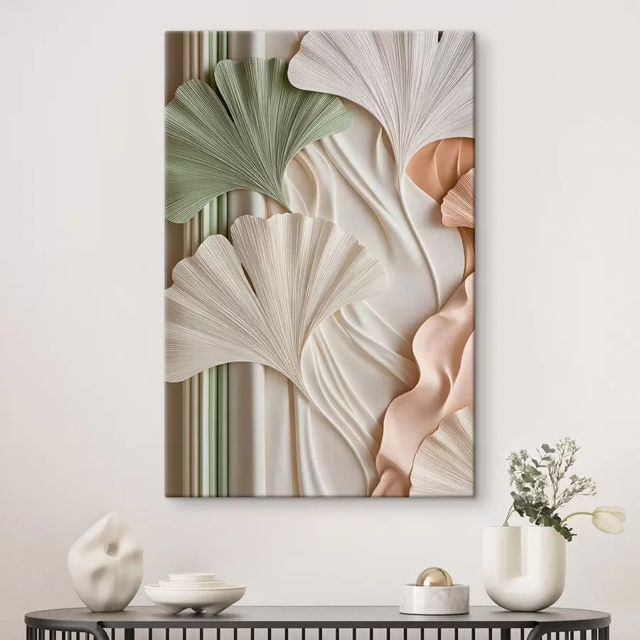  Schilderijen Abstracte ginkgobladeren s50085