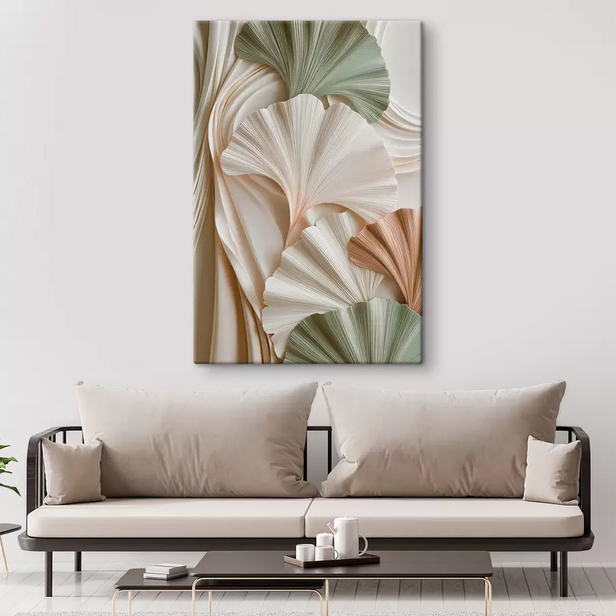  Schilderijen Abstracte ginkgobladeren s50086