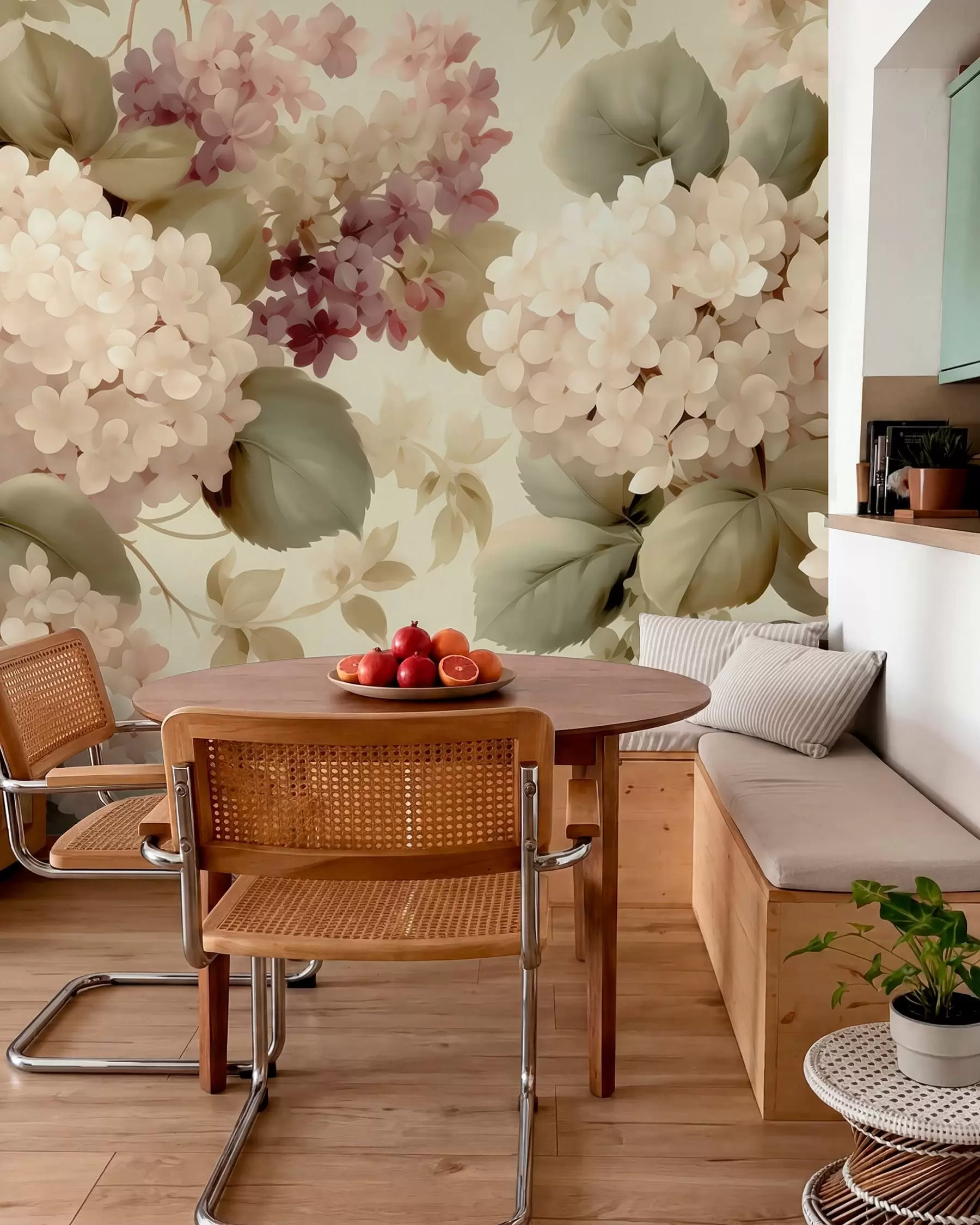 Fotobehang Hortensia bloemen w05436