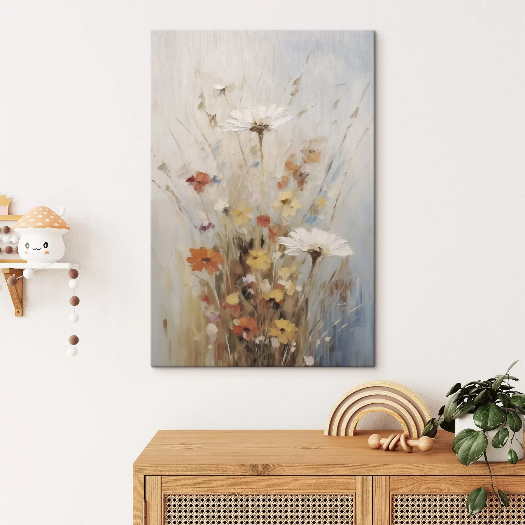 Schilderijen Wilde bloemen, schilderijimitatie s50182