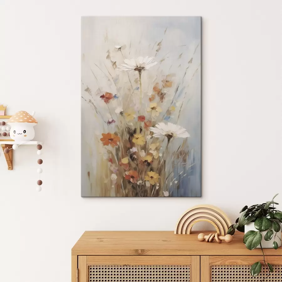  Schilderijen Wilde bloemen, schilderijimitatie s50182