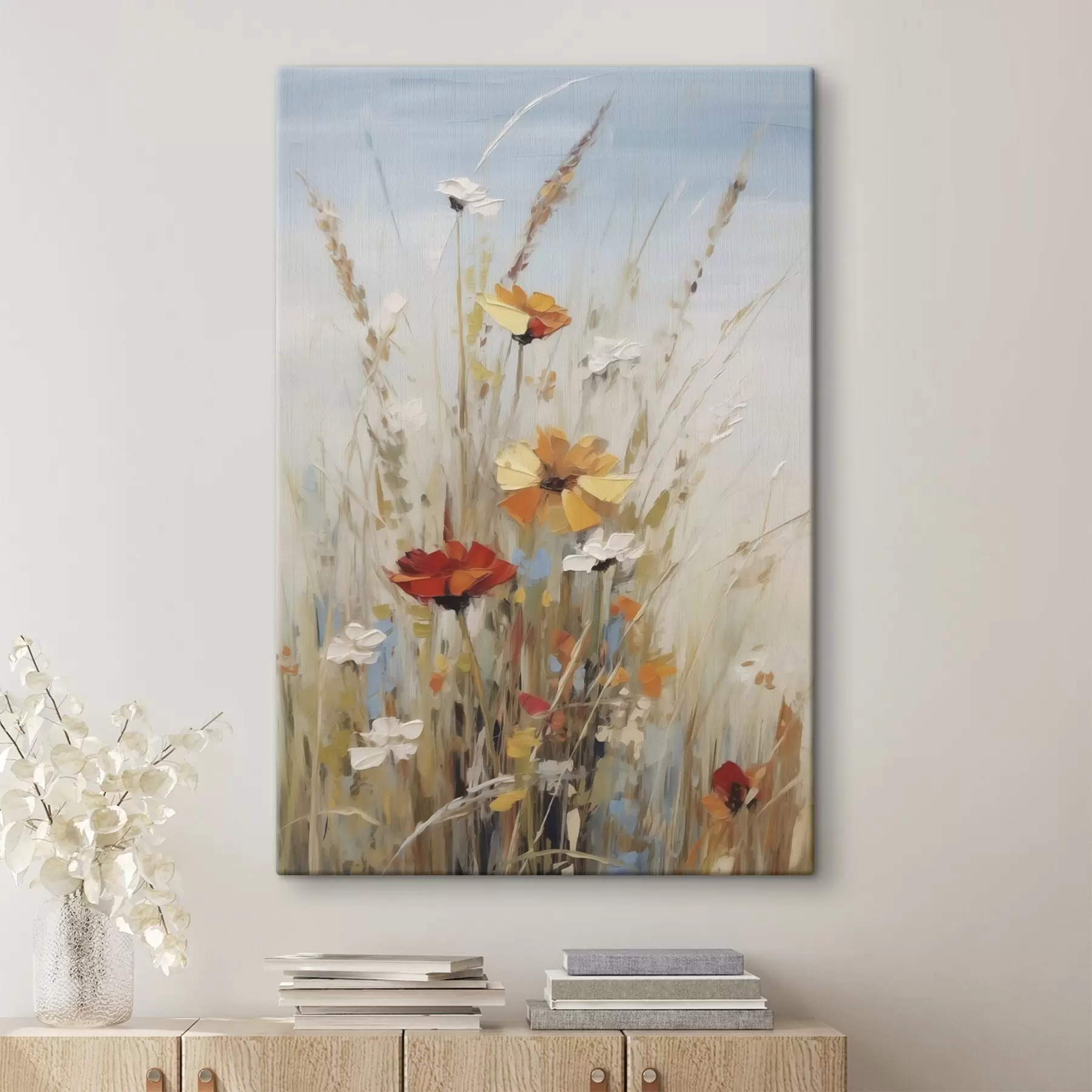  Schilderijen Wilde bloemen en kruiden, schilderijimitatie s50183